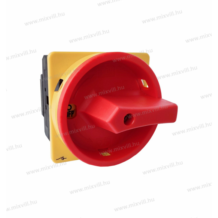 MX 463Y 3x63A 4pol.ON-OFF panelový vypínač žlto čer.páčka