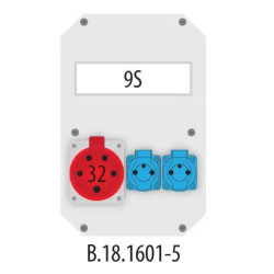 B.18.1601-5 Rozv. 32/5, 2x250V IP65 9S