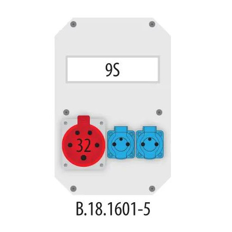 B.18.1601-5 Rozv. 32/5, 2x250V IP65 9S
