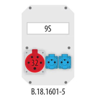 B.18.1601-5 Rozv. 32/5, 2x250V IP65 9S