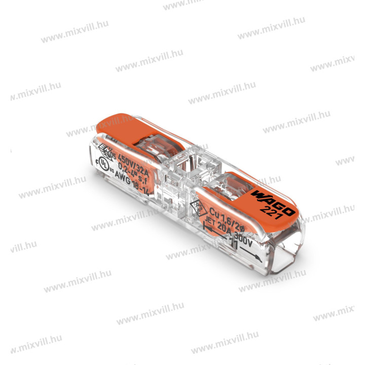 Wago 221-2411 2x0,2-4mm2 rovná spojka