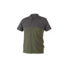 HT5K419 -XL  Polo tričko bavlnené / lesná zelená - sivá /