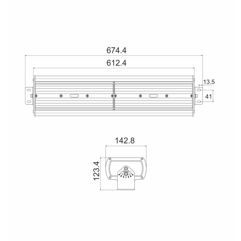 CSLB1900804000L120Xi  80W 15200lm 4000K 120st 120cm