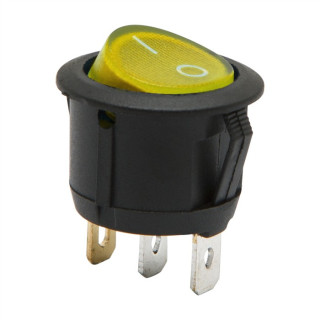 09085YE žltý/čierny kolískový prepínač