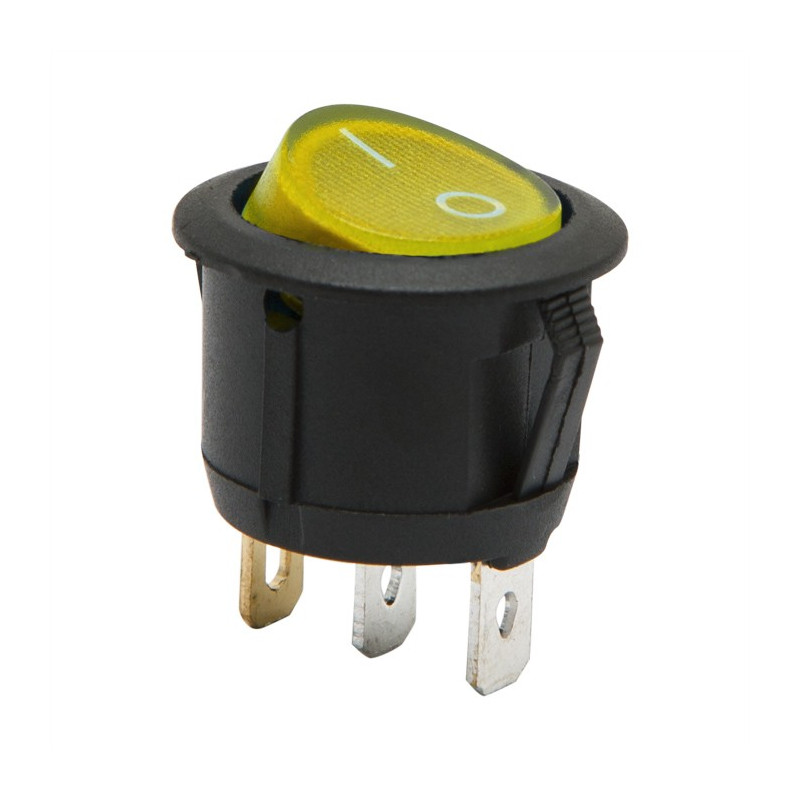 09085YE žltý/čierny kolískový prepínač