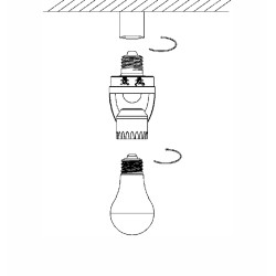 S045E27 objímka lampy pohybového senzora