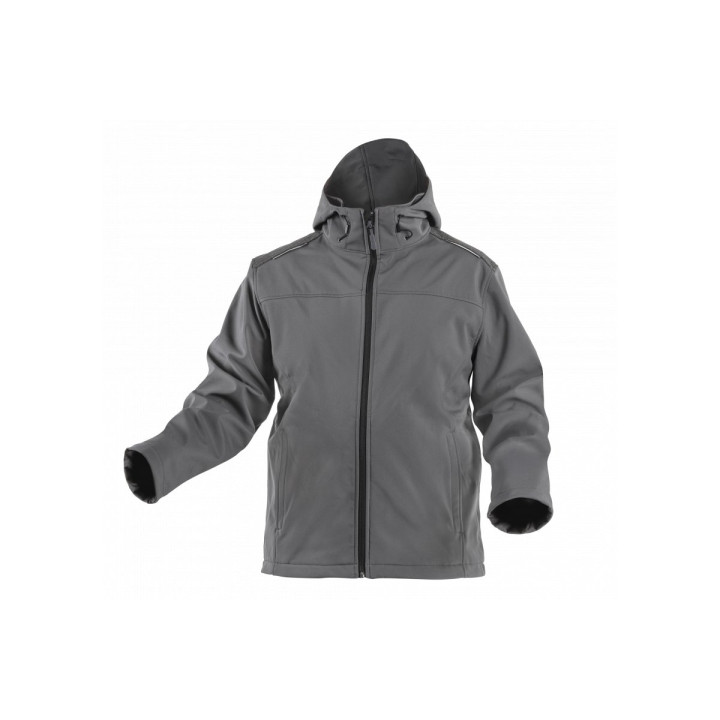 HT5K254- XL Softshellová bunda s kapucňou /grafit/