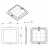 MPLCCT24WS štvr-zap. 24W 2400 lm/LED PANEL IP20