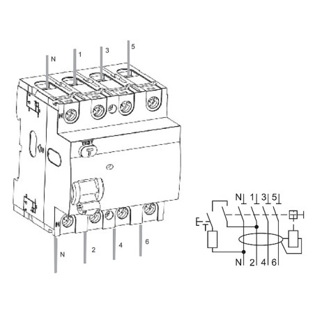CHRAN Ex9L-N 4p 40A 6kA Typ A 108362