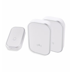 WB12V-1A2VW zvonček bezdrôtový 2vys.biela