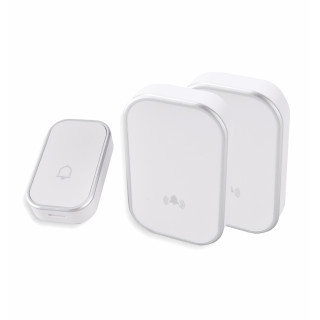 WB12V-1A2VW zvonček bezdrôtový 2vys.biela