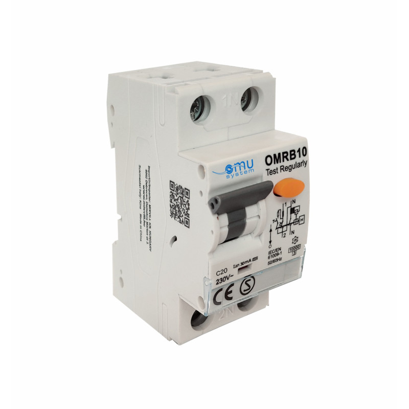 OMRB10 20A/C chránič+istič 0,03A 2pol. A typ 10kA