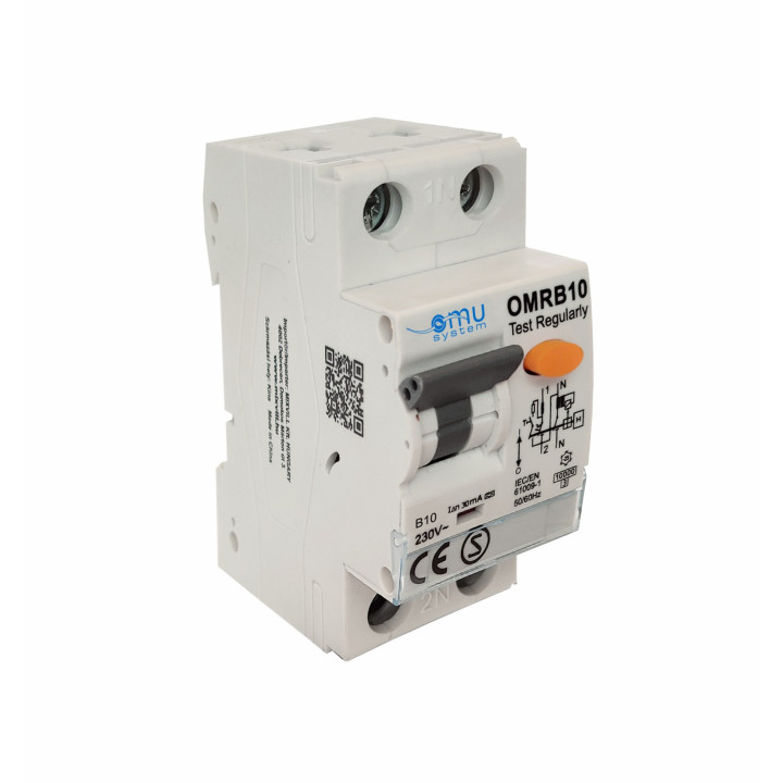 OMRB10 10A/B chránič+istič 0,03A 2pol. A typ 10kA