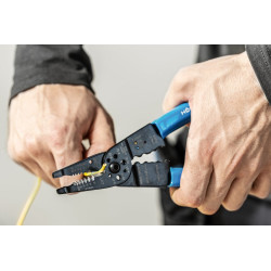 HT1P231 Lisovacie kliešte na svorky s odstraňovačom izolácie