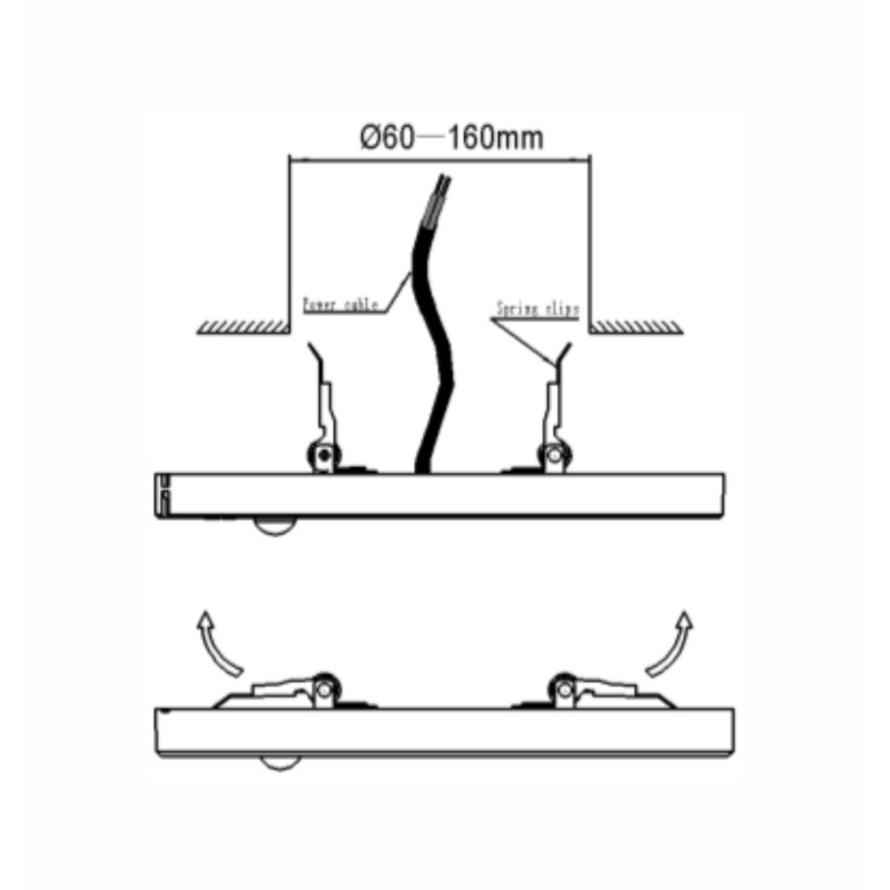 SCL48 strop. svietidlo senz. pohybu LED