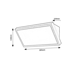77150 Rapla 2 vonk.sv. LED 18W