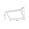 77150 Rapla 2 vonk.sv. LED 18W