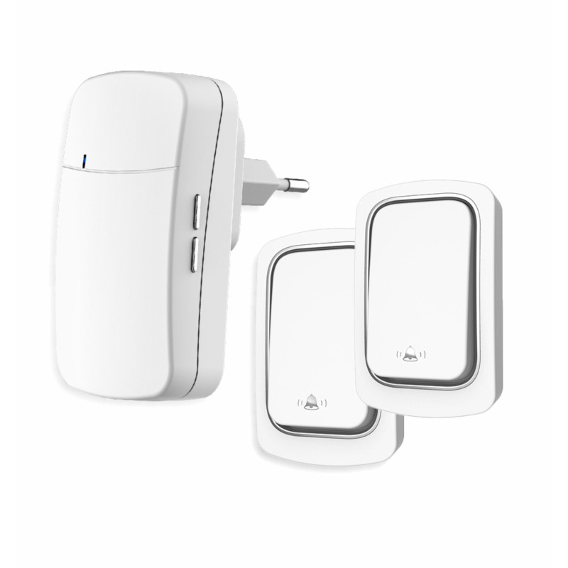 WBKK02-2A1VW zvonček bezdrôtový a bezbatériový 2 vys.
