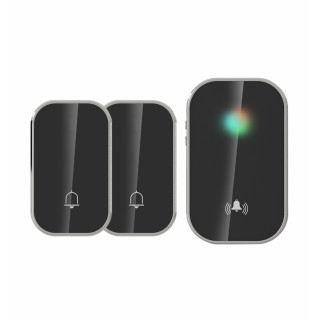 WBKK01- 2A1VB zvonček bezdrôtový a bezbatériový 2vys.čierna