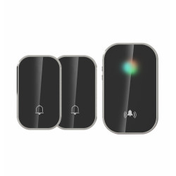 WBKK01- 2A1VB zvonček bezdrôtový a bezbatériový 2vys.čierna