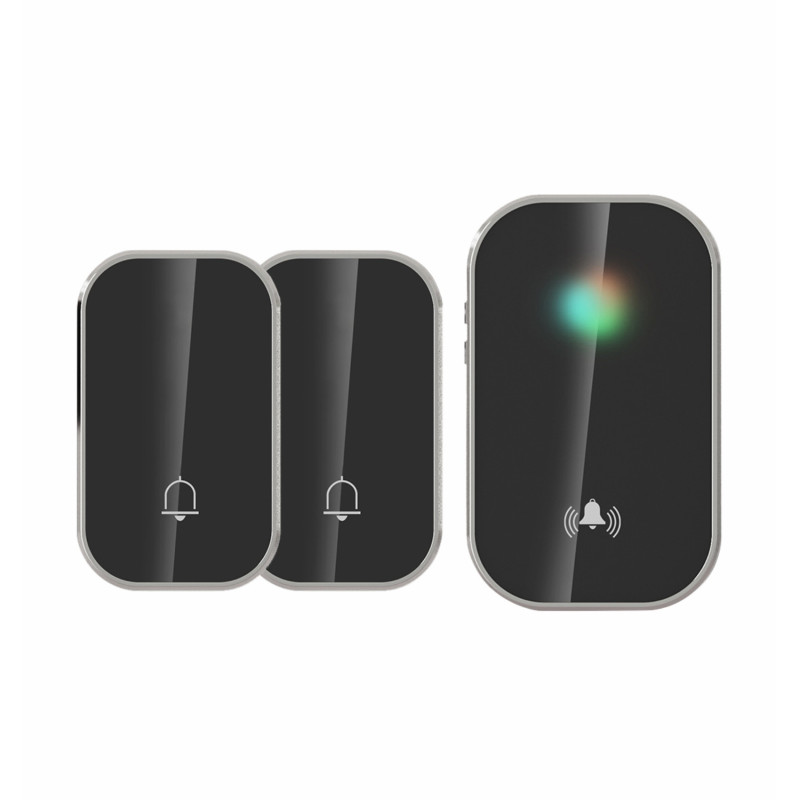 WBKK01- 2A1VB zvonček bezdrôtový a bezbatériový 2vys.čierna