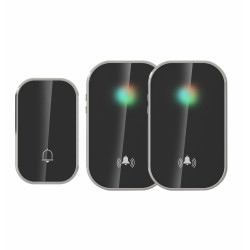 WBKK01-1A2VB zvonček bezdrôtový a bezbatériový 2vys.čierna