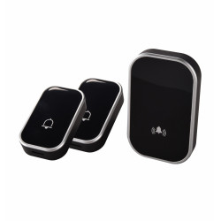 WB12V-2A1VB zvonček bezdrôtový 2vys.čierna