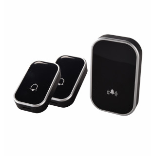 WB12V-2A1VB zvonček bezdrôtový 2vys.čierna