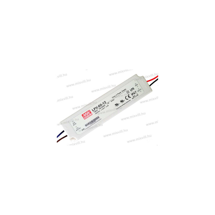 Mean Well LPV 60-12 LED trafo 60W 12V IP67