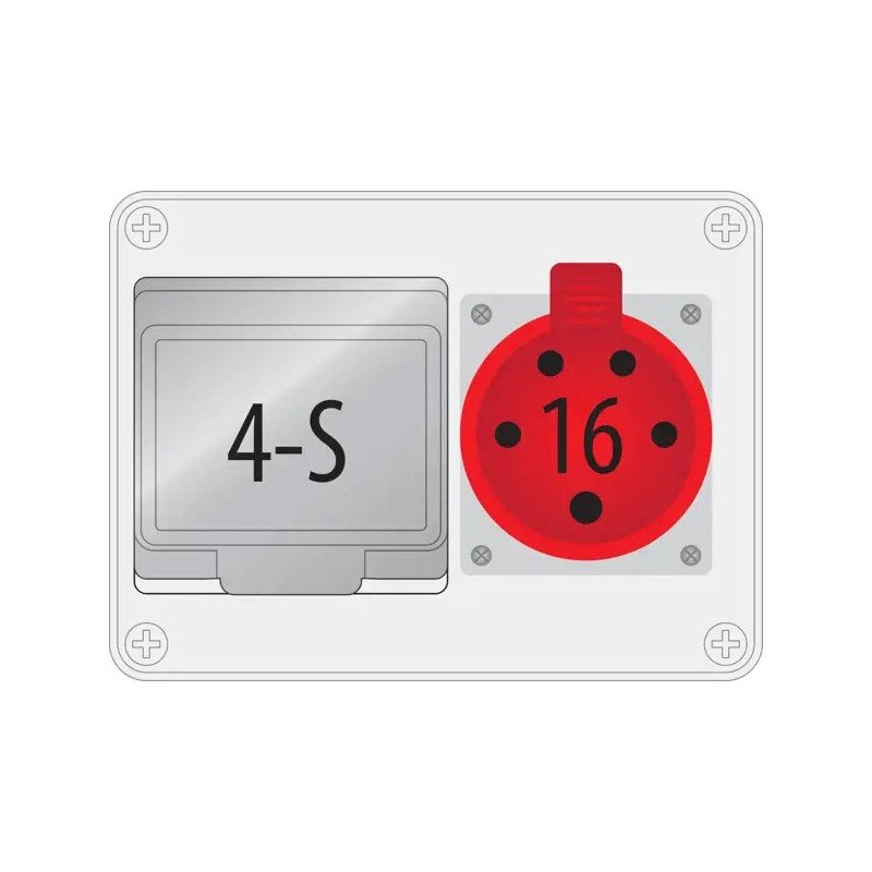 B.18.190-1 R-BOX 190, 16/5, 4S IP44