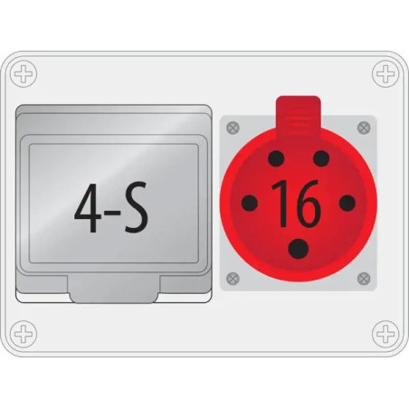 B.18.190-1 R-BOX 190, 16/5, 4S IP44