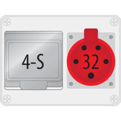 B.18.190-2 R-BOX 190, 32/5, 4S IP44