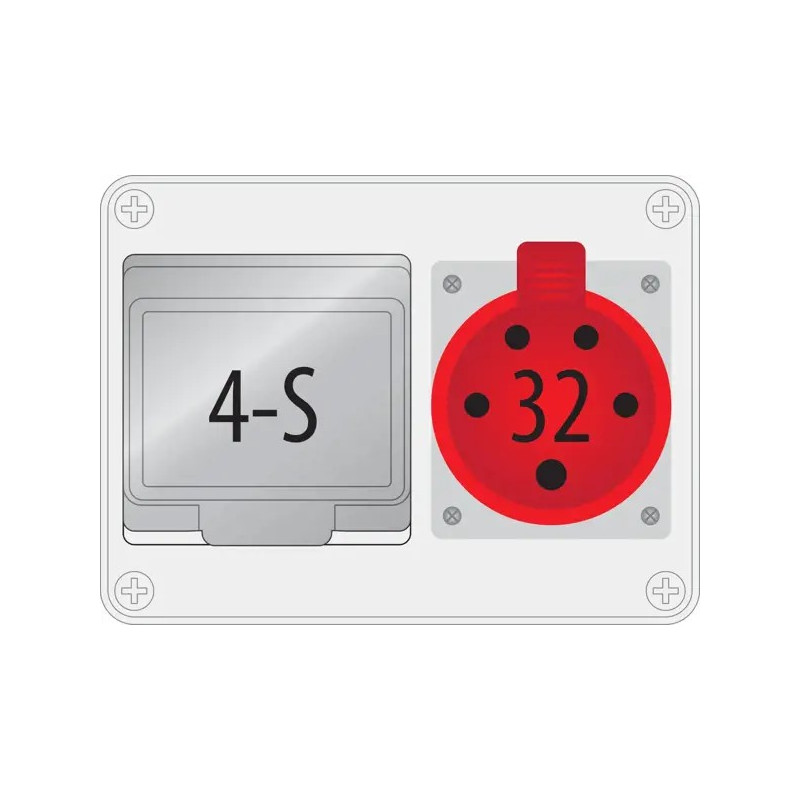 B.18.190-2 R-BOX 190, 32/5, 4S IP44