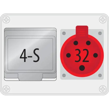 B.18.190-2 R-BOX 190, 32/5, 4S IP44