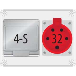 B.18.190-2 R-BOX 190, 32/5, 4S IP44