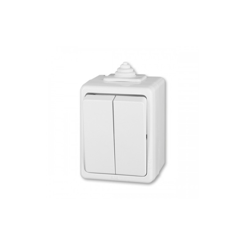 ABB 3553- 05929  Vypínač č.5 biela IP44