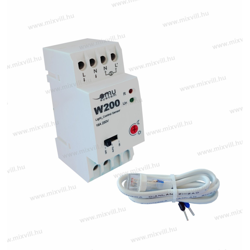 W200 súmrak. sp. 230V 16A 5-150lux