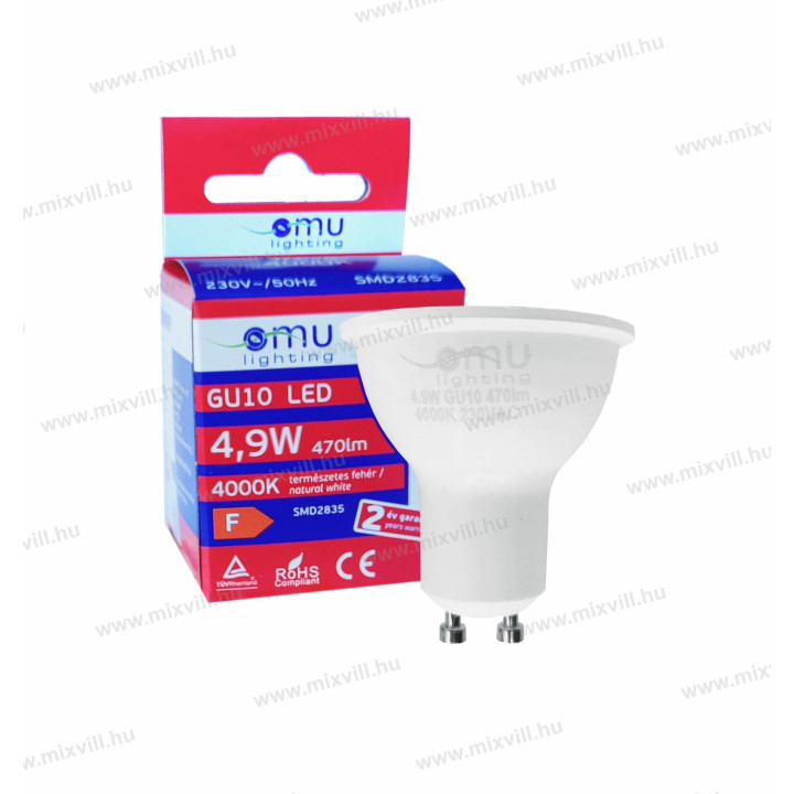 LB LED GU10 spot. 4,9W 470lm 3000K  LBGU104.94703000