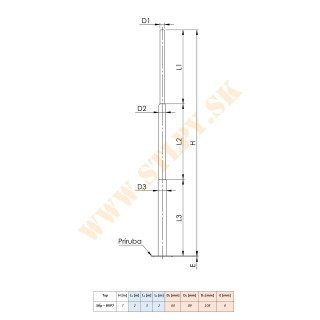 Stožiar BVP67 ZN+ príruba 7m-54kg-108/89/60mm  na solár sv.