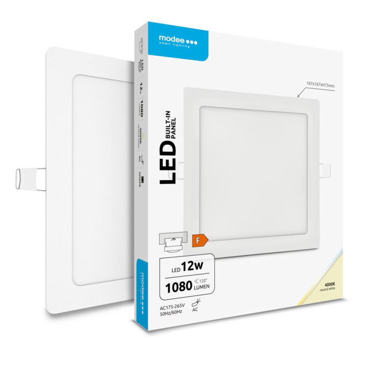 ML-LPSB4000K12WA2N štvr-zap.12W 4000K 1080 lm LED
