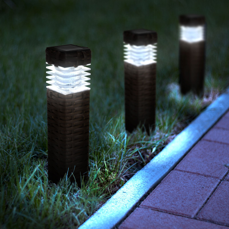 11727 LED solárné svietidlo ratanový dojem