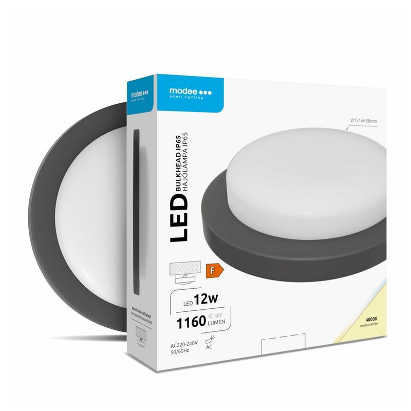 ML-BH4000K12WR-B 12W 4000K LED 1160 lm IP65 čierna