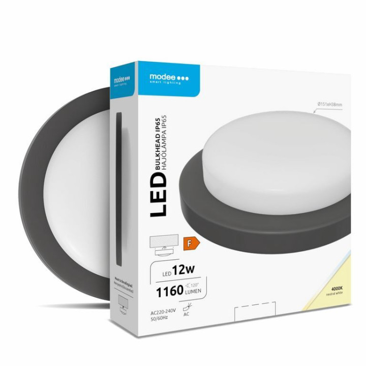 ML-BH4000K12WR-B 12W 4000K LED 1160 lm IP65 čierna