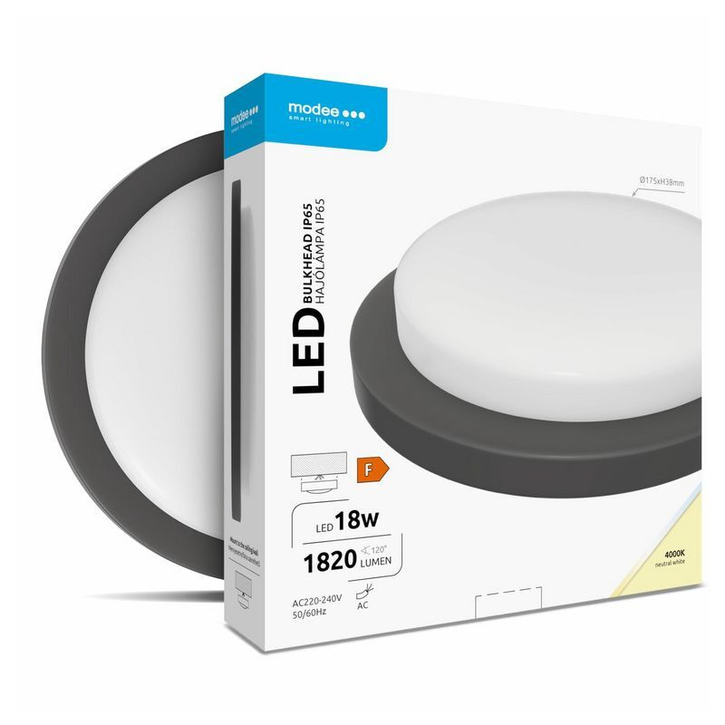 ML-BH4000K18WR-B 18W 4000K LED 1820 lm IP65 čierna