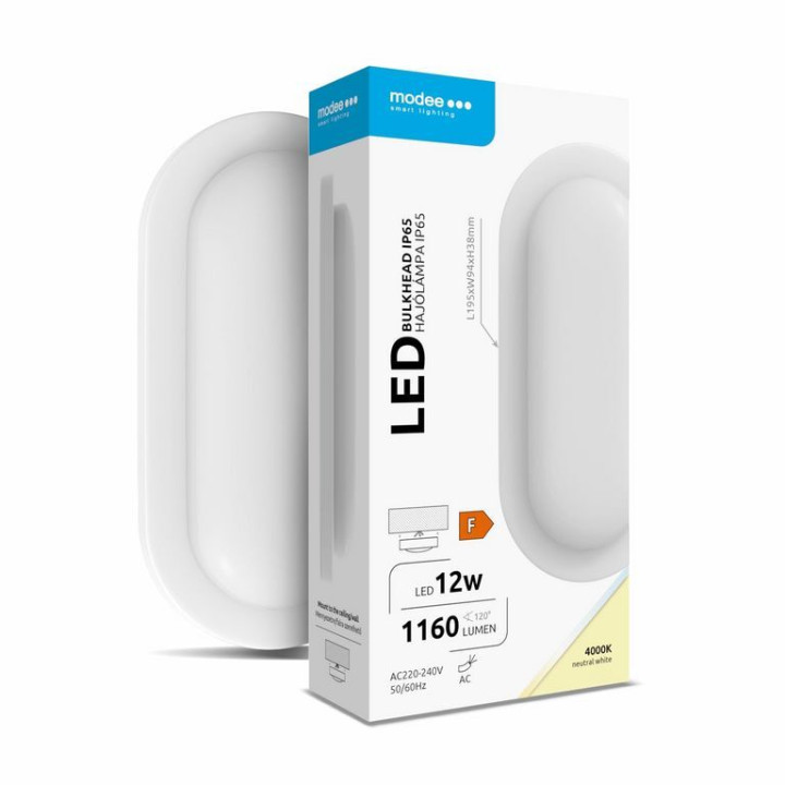 ML-BH4000K12WO-W 12W 4000K LED 1160 lm IP65 biela