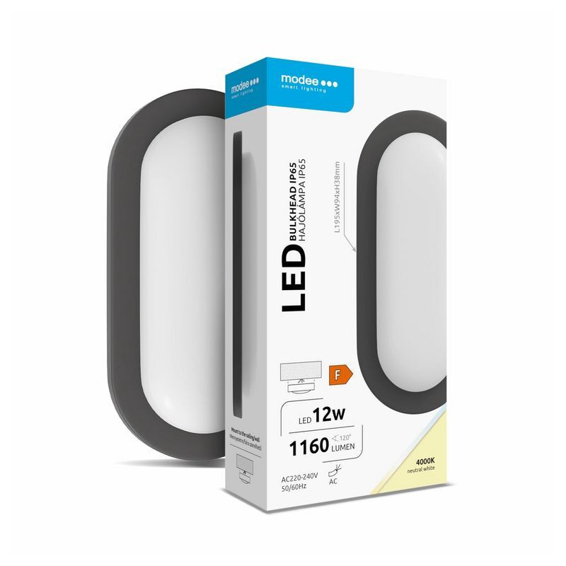 ML-BH4000K12WO-B 12W 4000K LED 1160 lm IP65 čierna