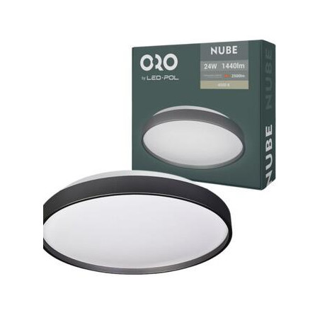 ORO33088 ORO-NUBE-BLACK-18W 1080lm 4000K 230V IP20 čierna