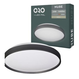 ORO33088 ORO-NUBE-BLACK-18W 1080lm 4000K 230V IP20 čierna