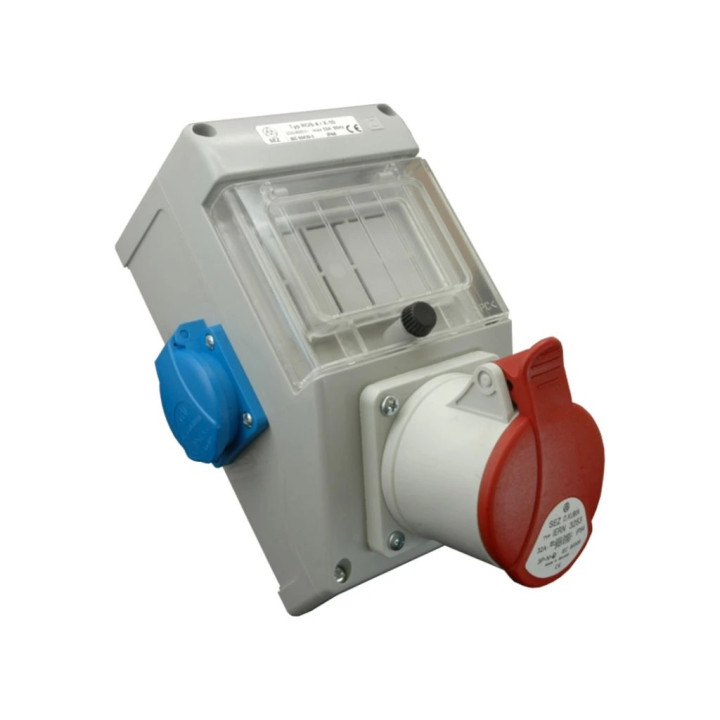 ROZV. ROS 4/x-50 2x250V,1x32A/4P 4mod IP44 SEZ DK