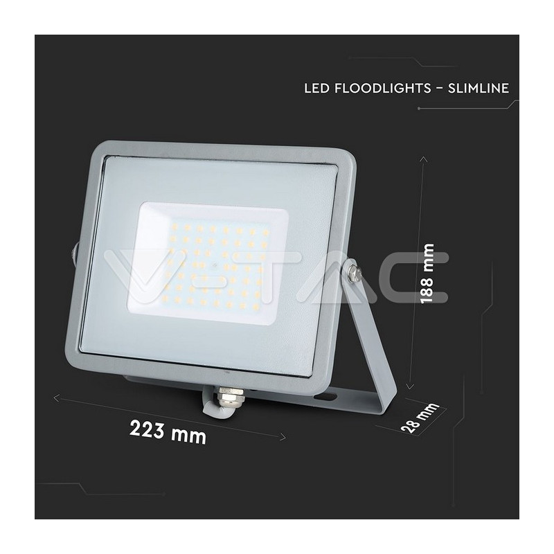 SKU21464 ref. 50W šedá  4000K IP65